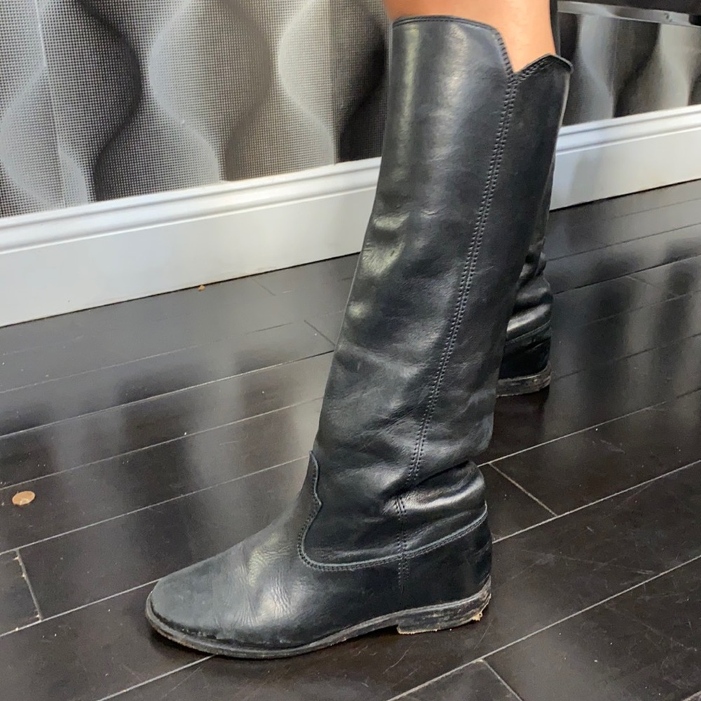 Isabel Marant Chess black leather boots size 37